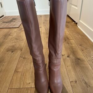 Elegant Brown Knee-High Women's Boots
